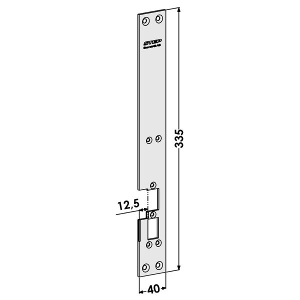 STEP ST6540 Stolpe för STEP 15 Secure för Fas 981 Vänster