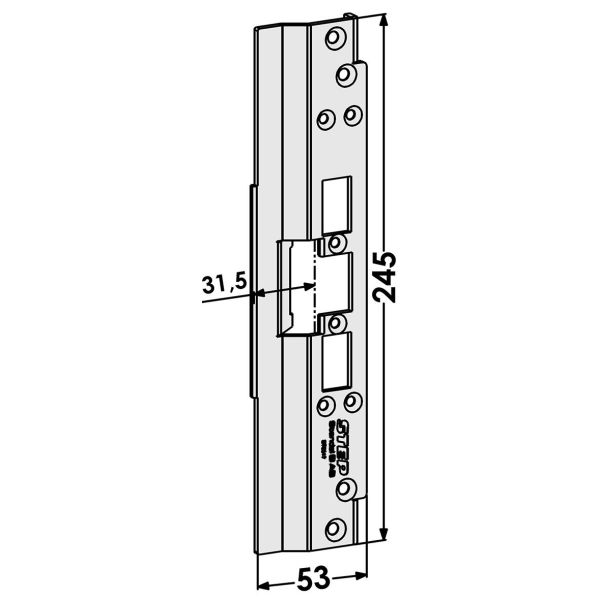 STEP ST6517 Stolpe för Schüco profilsystem 31,5 mm