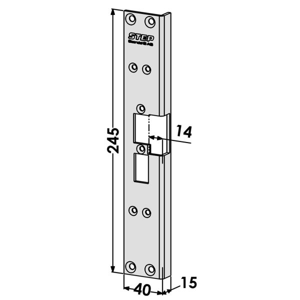 STEP ST6526 Stolpe utbyte från Connect till Modul-serien Vänster