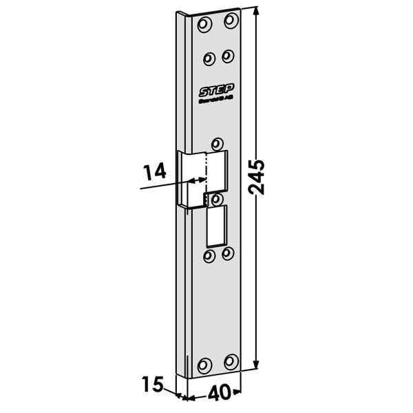 STEP ST6527 Stolpe utbyte från Connect till Modul-serien Höger