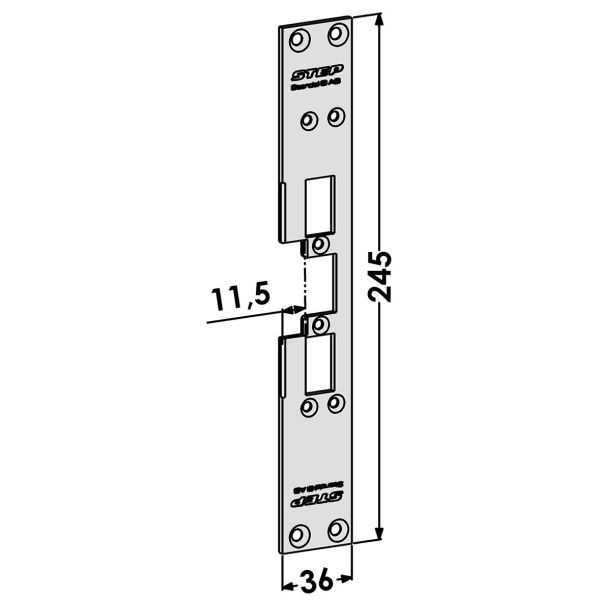 STEP ST6536 Stolpe till STEP 60 Silent 11,5 mm