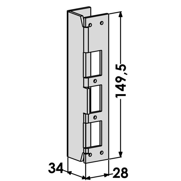 STEP ST6076 Slutbleck för alla STEP 60 Silent stolpar