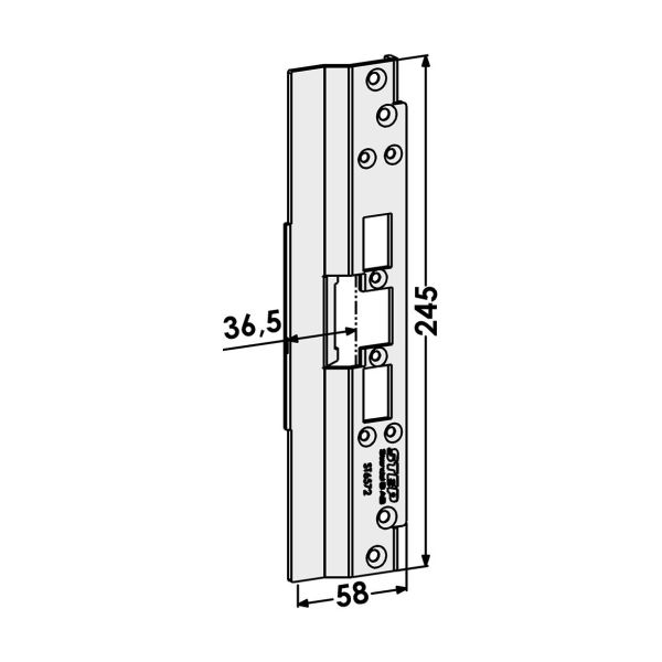 STEP ST6572 Stolpe för Schüco profilsystem 36,5 mm