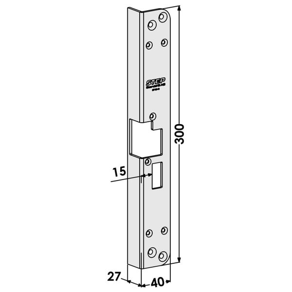 STEP ST184-B Stolpe för Connect/Modul Höger