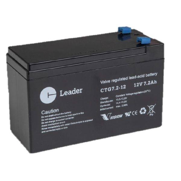 Leader CTG7.2-12 Blybatteri Leader 12V 151x65x101mm 7,2Ah