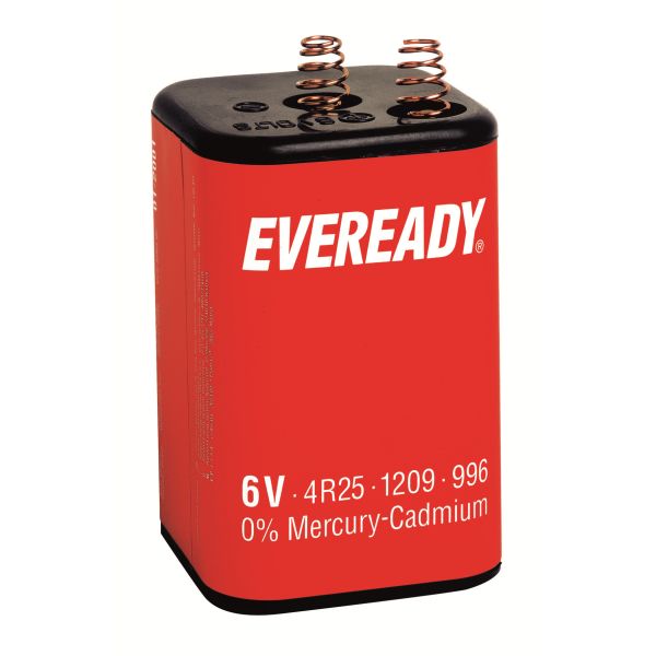 EVEREADY PJ996/4R25 Högeffektsbatteri med fjädrar 6 V