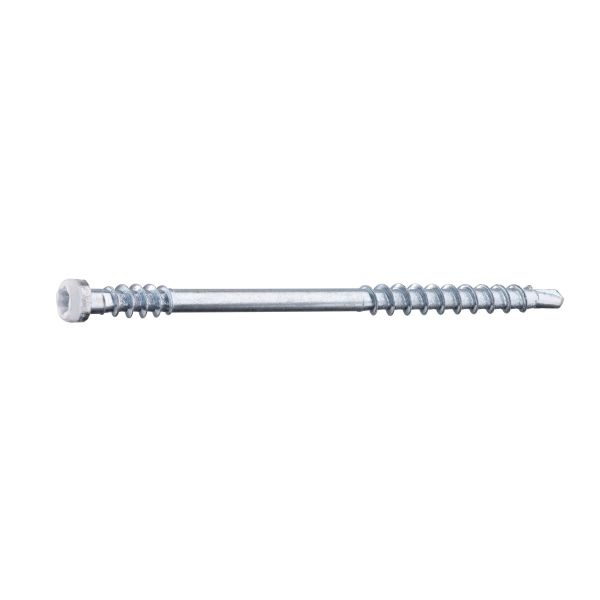 Grabber LTX62VITC Listskruv med bits 3,3 x 62 mm 100-pack Vit