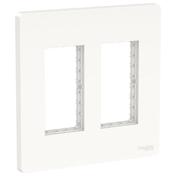 Schneider Electric NU022418 Täckram vertikal vit 2 rader