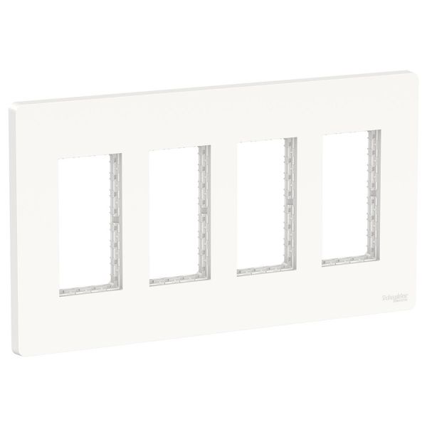 Schneider Electric NU024418 Täckram vertikal vit 4 rader