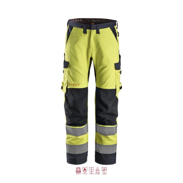 Snickers Workwear 6361 ProtecWork Arbetsbyxa varsel gul 160