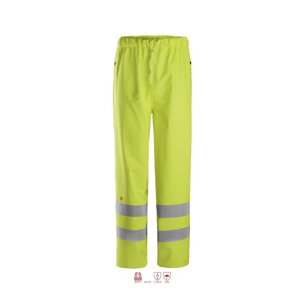 Snickers Workwear 8267 ProtecWork Regnbyxa varsel gul S