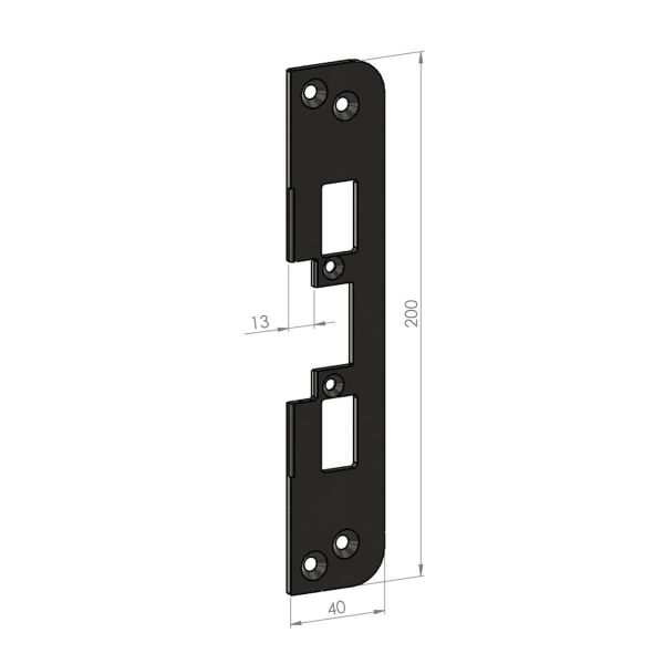 SAFETRON SA87-13 Monteringsstolpe plan