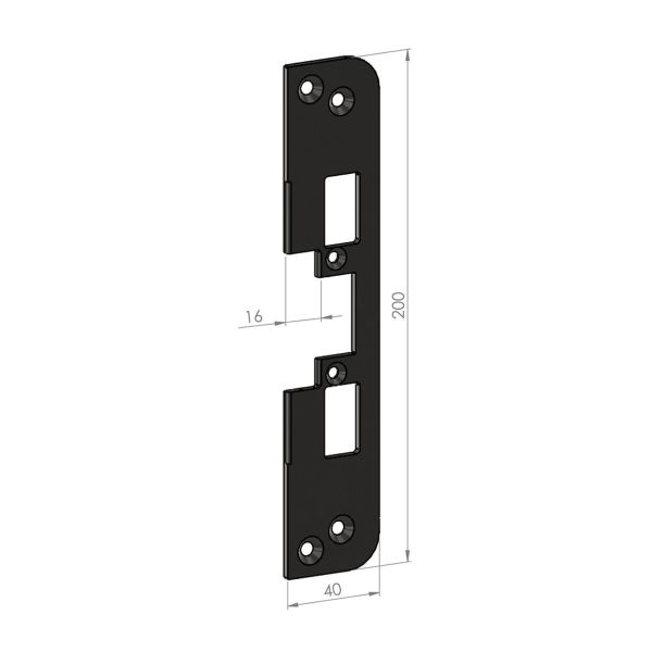 SAFETRON SA87-16 Monteringsstolpe plan