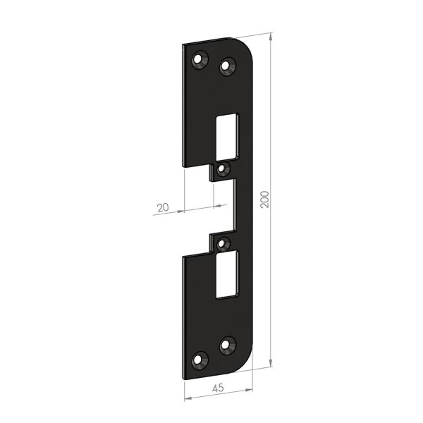 SAFETRON SA87-20 Monteringsstolpe plan