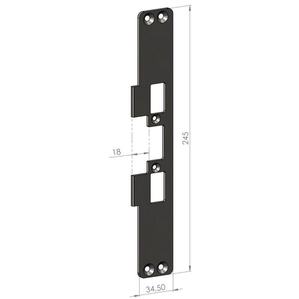 SAFETRON SA42 Monteringsstolpe plan