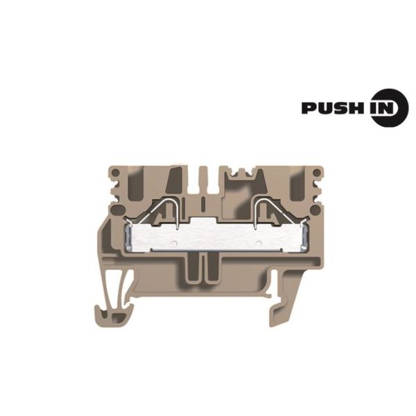 Weidmüller PDU 2,5/4 Genomgångsradplint Typ: PDU 2,5/4