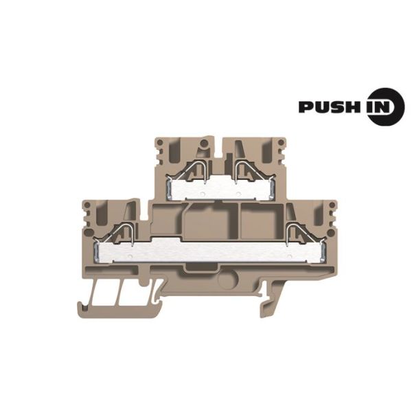 Weidmüller PDK 2.5/4 Genomgångsradplint 2 våningar 6 mm² 24 A