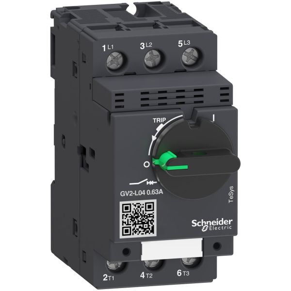 Schneider Electric GV2L04 Motorskyddsbrytare magnetiskt skydd 0.63A