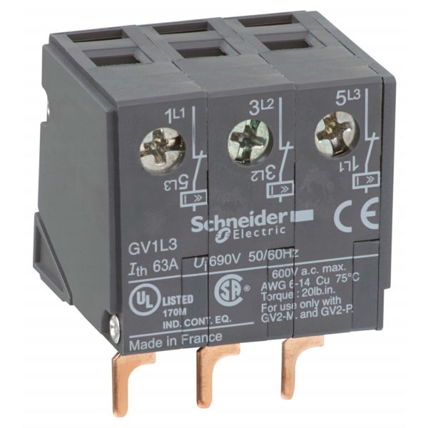 Schneider Electric GV1L3 Strömbegränsare 63 A 100 kA