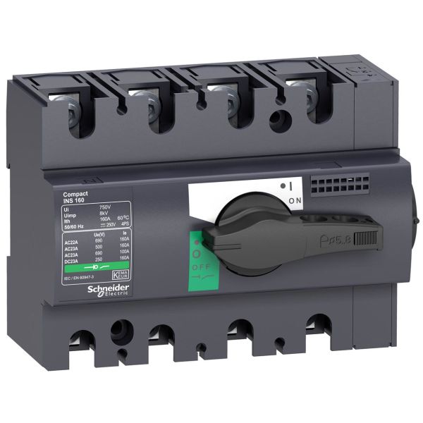 Schneider Electric 28909 Lastfrånskiljare 0-690 V 100 A 4 poler