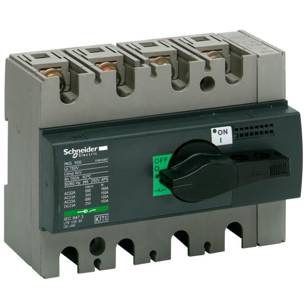 Schneider Electric 28911 Lastfrånskiljare 0-690 V 125 A 4 poler