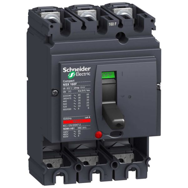 Schneider Electric NSX160F Effektbrytare 3-pol 160 A 36 kA