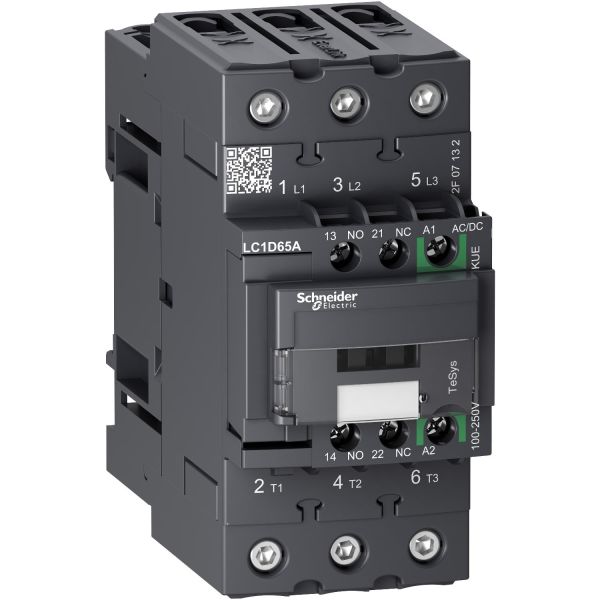 Schneider Electric LC1D65AKUE Kontaktor 3-polig 100-250 V 65 A