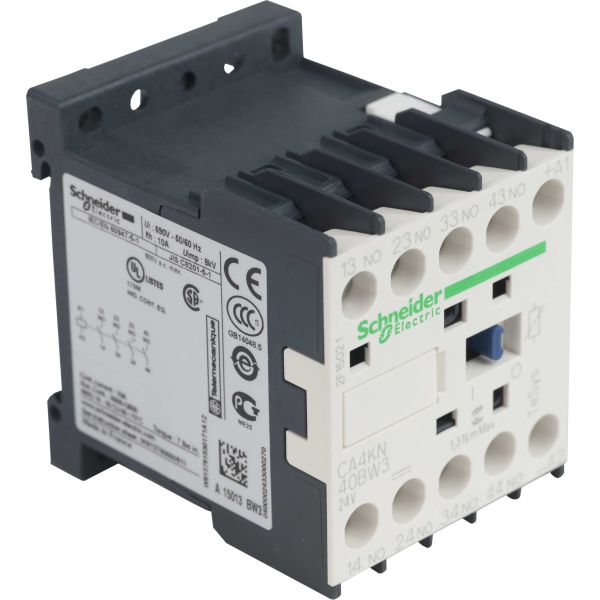 Schneider Electric CA4KN31BW3 Hjälprelä 24 V 10 A lågförbrukande