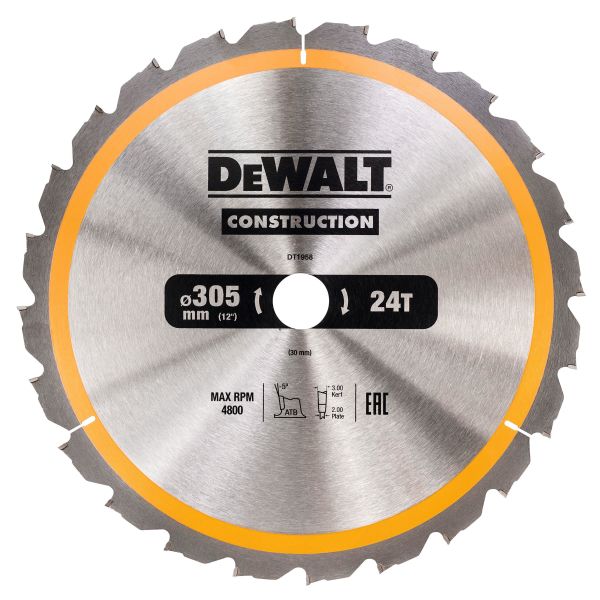 Dewalt DT1958-QZ Sågklinga 305 x 30 mm 24T