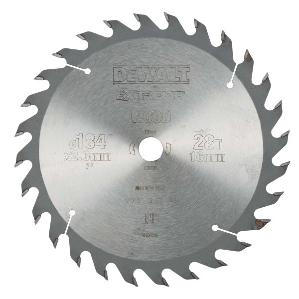 Dewalt DT4031-QZ Sågklinga 184 x 16 mm 28T