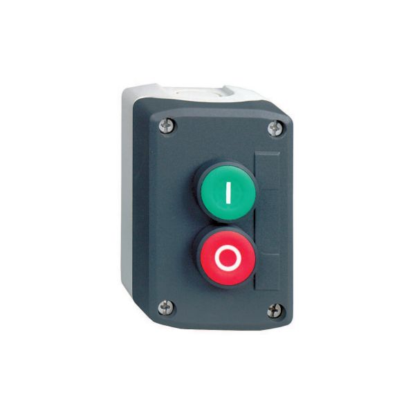 Schneider Electric XALD213 Tryckknappslåda Start/stop komplett I-knapp och O-knapp