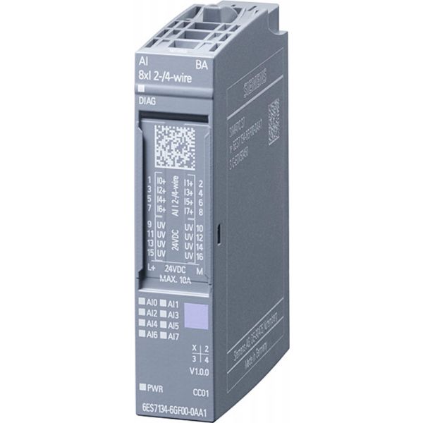 Siemens 6ES7134-6GF00-0AA1 Kringutrustningsmodul analog 8x