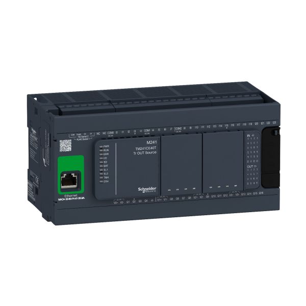 Schneider Electric TM241CE40T Styrenhet digital 24 VDC 24 ingångar 16 utgångar