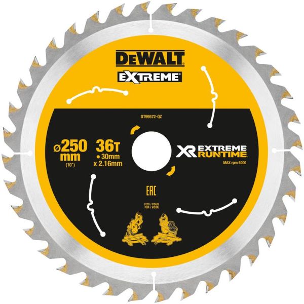 Dewalt DT99572-QZ Sågklinga 250 x 30 mm 36T