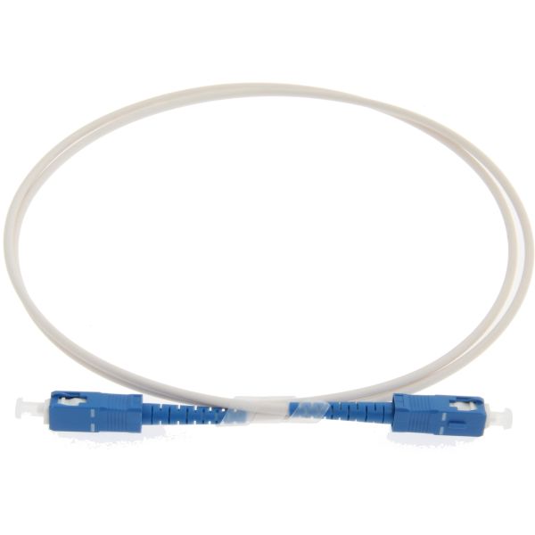 Eurolan 41E-S4-SC-SC-0E-04WT Fiberkablage vit formsprutad 0,5 m