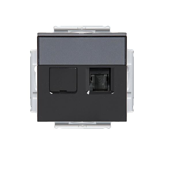 ABB FOT6208-81 Datauttag 2 x RJ45 C6 UTP Antracit