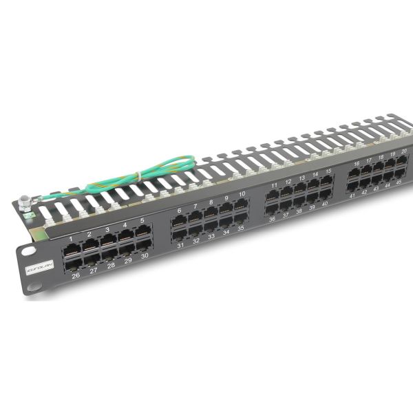 Eurolan 27B-U3-50BL Telepanel bestyckad 50 x RJ45