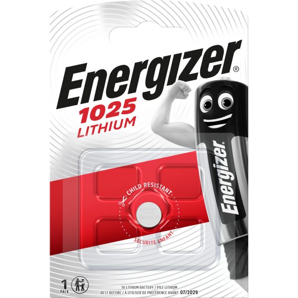 Energizer Lithium Knappcellsbatteri CR1025 3 V