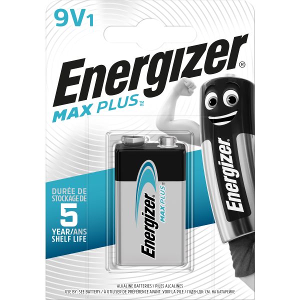 Energizer Max Plus Batteri alkaliskt 9 V