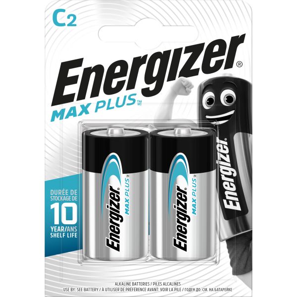 Energizer Max Plus Batteri alkaliskt C 1,5 V 2-pack