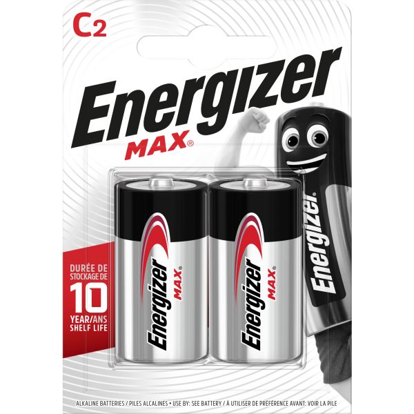 Energizer Max Batteri C 1,5 V 2-pack