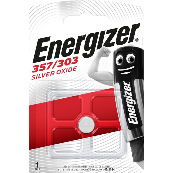 Energizer Silveroxid Knappcellsbatteri 357/303 1,55 V 11,6 x 5,22 mm