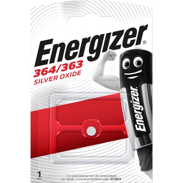 Energizer Silveroxid Knappcellsbatteri 364/363 1,55 V 6,8 x 2 mm