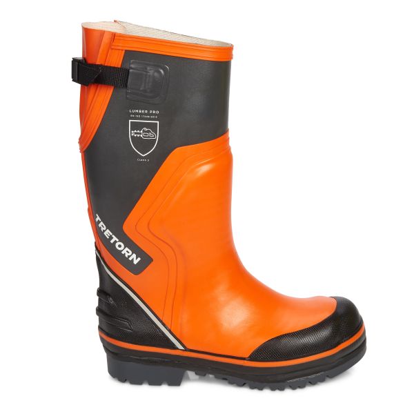 Tretorn Lumber Pro II Sågskyddsstövel klass 3 orange/grå 43