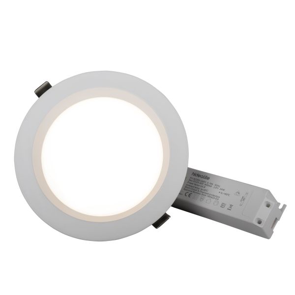 Hide-a-Lite DL Plano Basic Downlight vit Ø190 mm