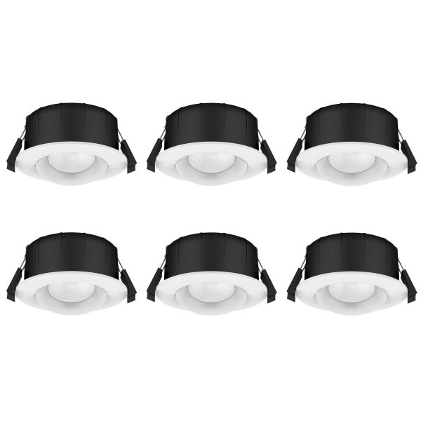 Westal WLD-R84 Downlight tilt 8 W vit 6-pack 2700 K 550 lm