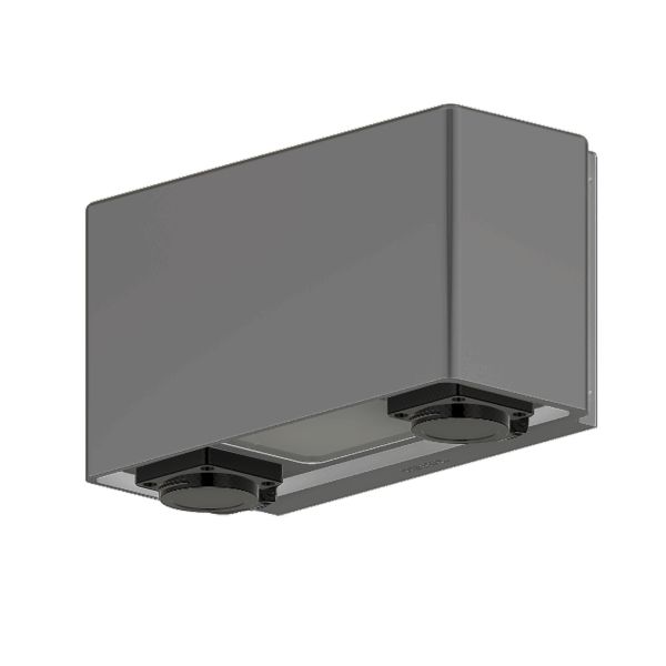 Westal Jubilar II Väggarmatur 10 W 625 lm 3000 K två uttag Silver/aluminium