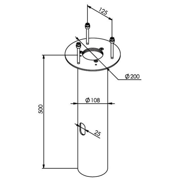 Norlys 1232 Betongfundamentsadapter