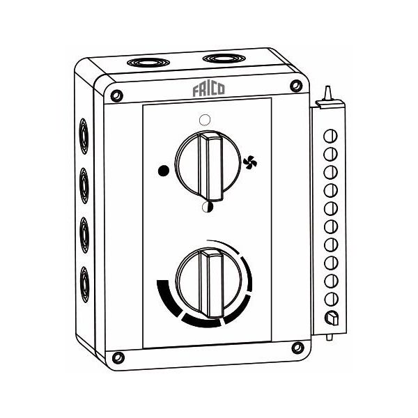 Frico ELSRT Manöverpanel med termostat för ELC ELV