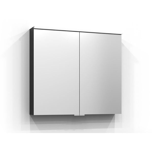 Svedbergs Sarek 228080 Spegelskåp svart 2 dörrar 81 cm